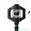 image:imageCrankbrothers Candy ClipIn MTB Bike Pedal  GravelXCTrail Lightweight Bicycle Pedal 4 Sided Entry Customizable Float Premium BearingsBlack