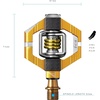 image:imageCrankbrothers Candy ClipIn MTB Bike Pedal  GravelXCTrail Lightweight Bicycle Pedal 4 Sided Entry Customizable Float Premium BearingsGold