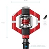 image:imageCrankbrothers Candy ClipIn MTB Bike Pedal  GravelXCTrail Lightweight Bicycle Pedal 4 Sided Entry Customizable Float Premium BearingsRed