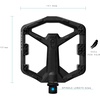 image:imageCrankbrothers Stamp Flat MTB Pedals  SizeSpecific Lightweight Versatile Durable Bike PedalsBlack
