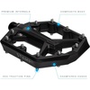 image:imageCrankbrothers Stamp Flat MTB Pedals  SizeSpecific Lightweight Versatile Durable Bike PedalsBlack