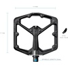 image:imageCrankbrothers Stamp Flat MTB Pedals  SizeSpecific Lightweight Versatile Durable Bike PedalsBlack
