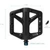 image:imageCrankbrothers Stamp Flat MTB Pedals  SizeSpecific Lightweight Versatile Durable Bike PedalsBlack