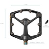 image:imageCrankbrothers Stamp Flat MTB Pedals  SizeSpecific Lightweight Versatile Durable Bike PedalsBlack and gold