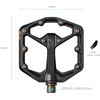 image:imageCrankbrothers Stamp Flat MTB Pedals  SizeSpecific Lightweight Versatile Durable Bike PedalsBlack and gold