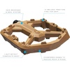 image:imageCrankbrothers Stamp Flat MTB Pedals  SizeSpecific Lightweight Versatile Durable Bike PedalsBrown