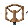 image:imageCrankbrothers Stamp Flat MTB Pedals  SizeSpecific Lightweight Versatile Durable Bike PedalsBrown