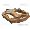 image:imageCrankbrothers Stamp Flat MTB Pedals  SizeSpecific Lightweight Versatile Durable Bike PedalsBrown