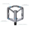 image:imageCrankbrothers Stamp Flat MTB Pedals  SizeSpecific Lightweight Versatile Durable Bike PedalsCharcoal grey