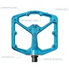 image:imageCrankbrothers Stamp Flat MTB Pedals  SizeSpecific Lightweight Versatile Durable Bike PedalsElectric blue