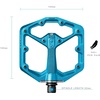 image:imageCrankbrothers Stamp Flat MTB Pedals  SizeSpecific Lightweight Versatile Durable Bike PedalsElectric blue
