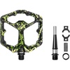 image:imageCrankbrothers Stamp Flat MTB Pedals  SizeSpecific Lightweight Versatile Durable Bike PedalsGreen Lime Splatter