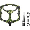 image:imageCrankbrothers Stamp Flat MTB Pedals  SizeSpecific Lightweight Versatile Durable Bike PedalsGreen Lime Splatter