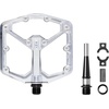 image:imageCrankbrothers Stamp Flat MTB Pedals  SizeSpecific Lightweight Versatile Durable Bike PedalsHigh Polish Silver