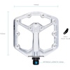 image:imageCrankbrothers Stamp Flat MTB Pedals  SizeSpecific Lightweight Versatile Durable Bike PedalsHigh Polish Silver