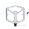 image:imageCrankbrothers Stamp Flat MTB Pedals  SizeSpecific Lightweight Versatile Durable Bike PedalsHigh Polish Silver