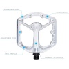 image:imageCrankbrothers Stamp Flat MTB Pedals  SizeSpecific Lightweight Versatile Durable Bike PedalsHigh Polish Silver