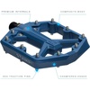 image:imageCrankbrothers Stamp Flat MTB Pedals  SizeSpecific Lightweight Versatile Durable Bike PedalsNavy Blue