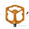 image:imageCrankbrothers Stamp Flat MTB Pedals  SizeSpecific Lightweight Versatile Durable Bike PedalsOrange