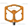 image:imageCrankbrothers Stamp Flat MTB Pedals  SizeSpecific Lightweight Versatile Durable Bike PedalsOrange