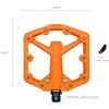 image:imageCrankbrothers Stamp Flat MTB Pedals  SizeSpecific Lightweight Versatile Durable Bike PedalsOrange