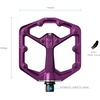 image:imageCrankbrothers Stamp Flat MTB Pedals  SizeSpecific Lightweight Versatile Durable Bike PedalsPurple