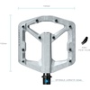 image:imageCrankbrothers Stamp Flat MTB Pedals  SizeSpecific Lightweight Versatile Durable Bike PedalsRaw and silver