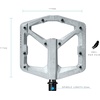 image:imageCrankbrothers Stamp Flat MTB Pedals  SizeSpecific Lightweight Versatile Durable Bike PedalsRaw and silver