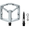 image:imageCrankbrothers Stamp Flat MTB Pedals  SizeSpecific Lightweight Versatile Durable Bike PedalsRaw and silver