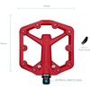 image:imageCrankbrothers Stamp Flat MTB Pedals  SizeSpecific Lightweight Versatile Durable Bike PedalsRed