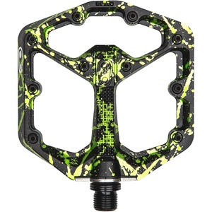 image:imageCrankbrothers Stamp Flat MTB Pedals  SizeSpecific Lightweight Versatile Durable Bike PedalsGreen Lime Splatter