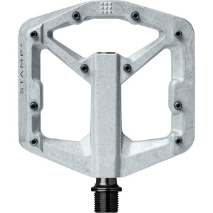 image:imageCrankbrothers Stamp Flat MTB Pedals  SizeSpecific Lightweight Versatile Durable Bike PedalsRaw and silver